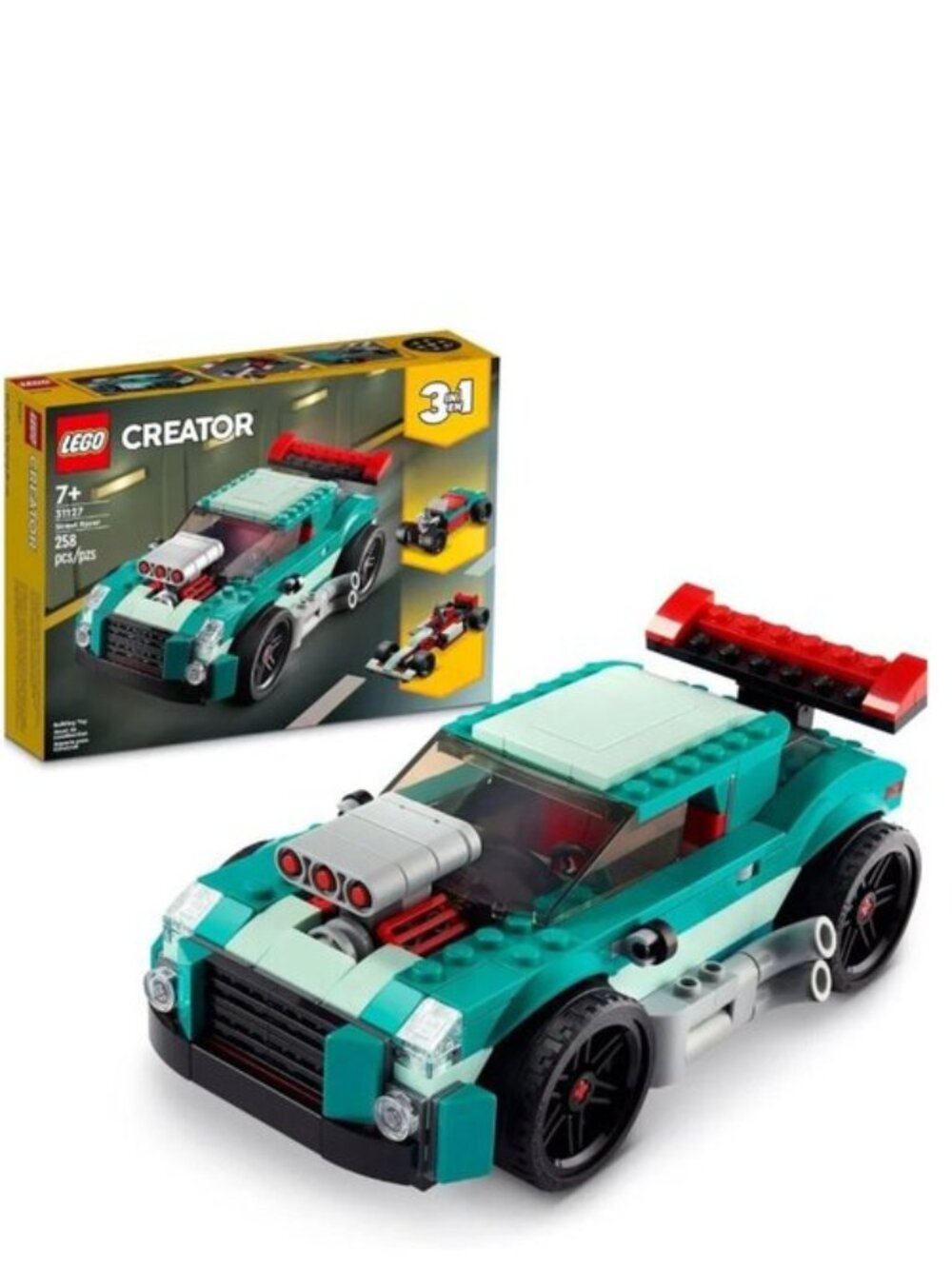 Lego Creator 3in1 Street Racer 31127 Building Toy Set  New In Box